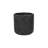 Black Textured Round Fiberstone Pot