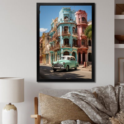 «Dampierre Cuba Havana Architecture», art mural paysage de Cuba