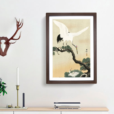 Japanese Crane Birds by Ohara Koson - Picture Frame Art Print