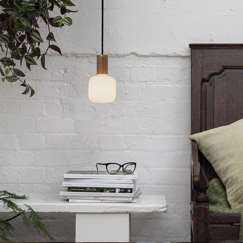 Oblo 1 - Light Oak Single Pendant