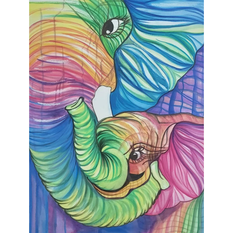 Maternité - Le lien | Aquarelle | Par Aditi Junnare