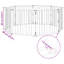 Galvanised Steel Free Standing Pet Gate