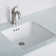 Elavo Ceramic Square Undermount Bathroom Sink with Overflow