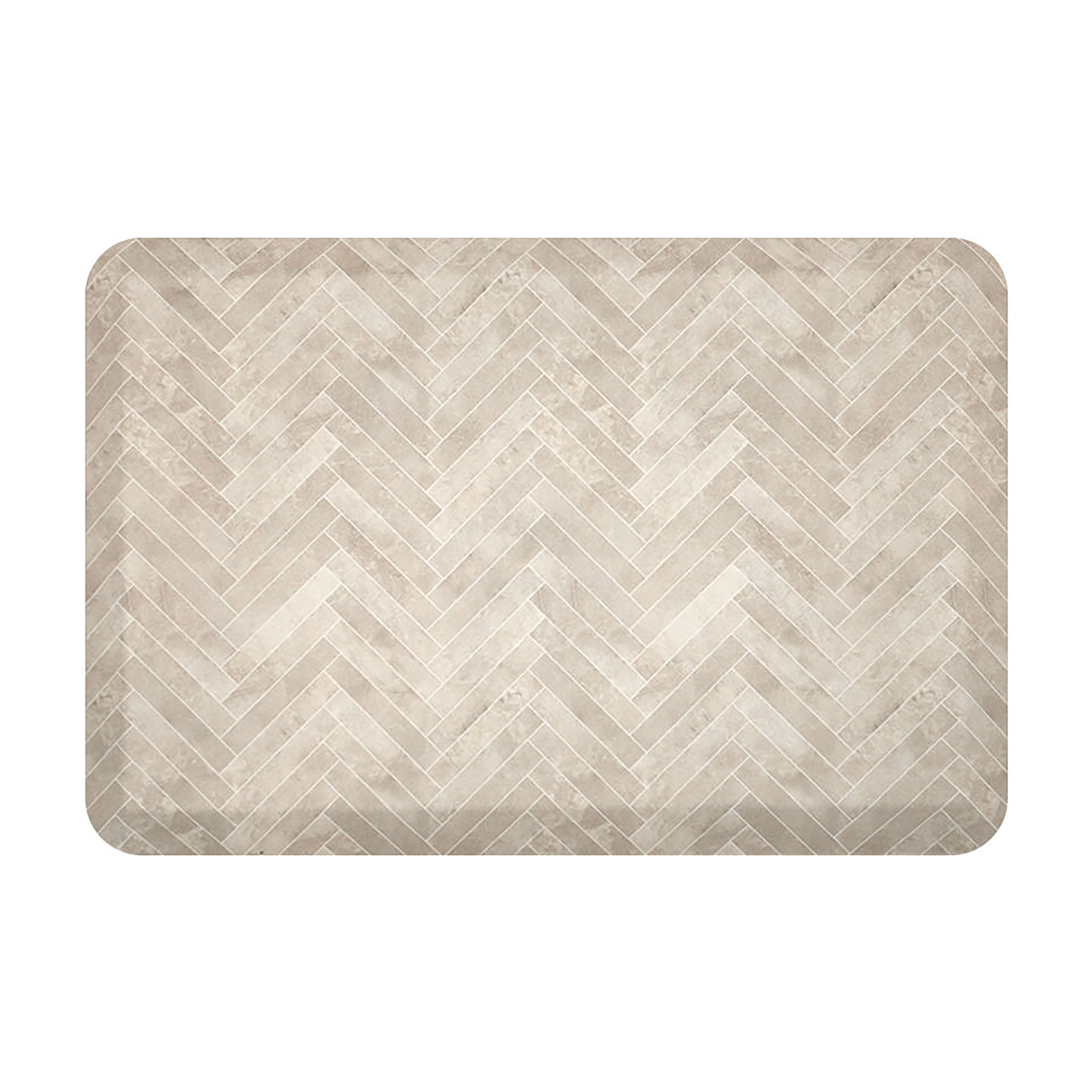 Matterly Happy Feet Herringbone Anti-Fatigue Non-Skid Kitchen Mat ...