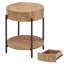 Table de bout à 4 pieds avec rangement Deloris