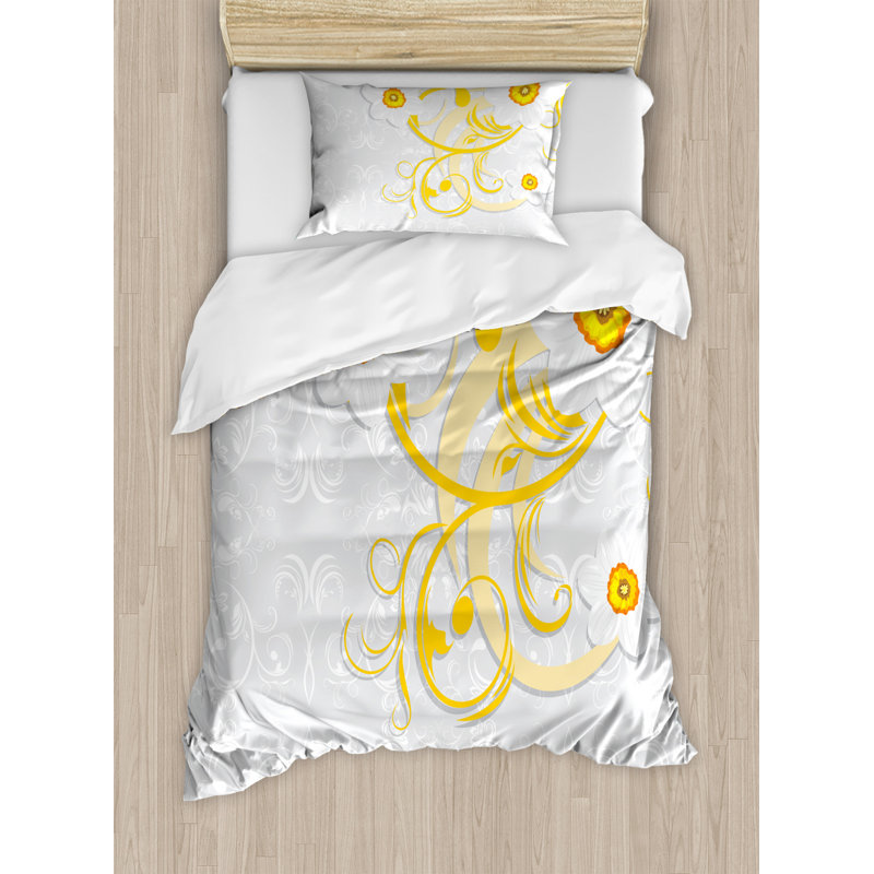 French Country Polyester Floral Duvet Cover