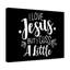 Love Jesus But I Cuss A Little - Wrapped Canvas Print-33849599