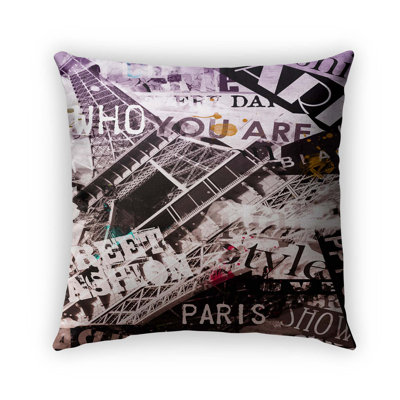 Housse de coussin d'extérieur carré Paris