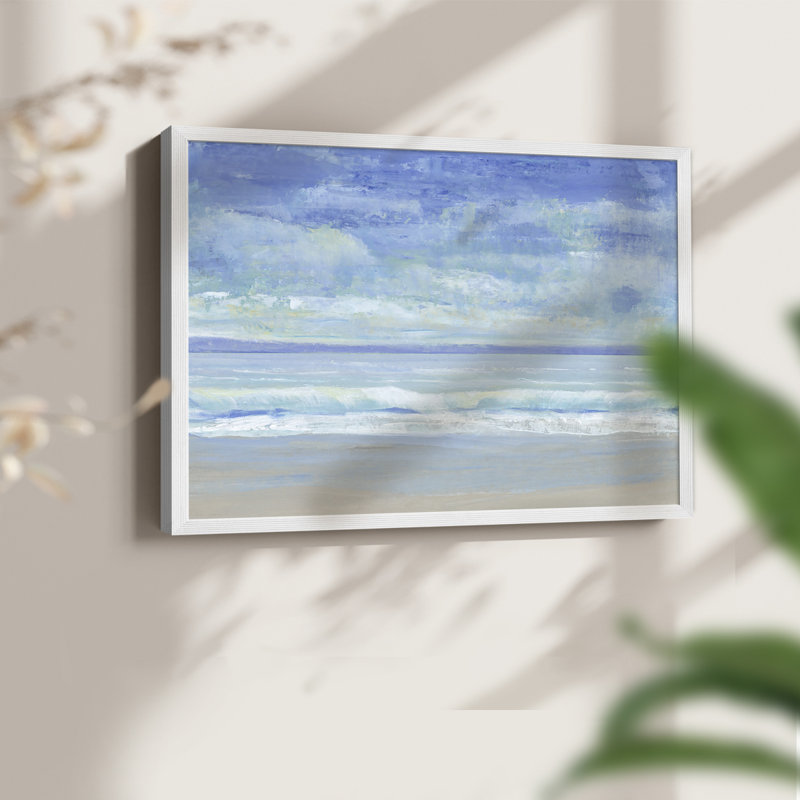 «Rolling Surf II», reproduction encadrée, H 22 po x l 28 po, Blanc