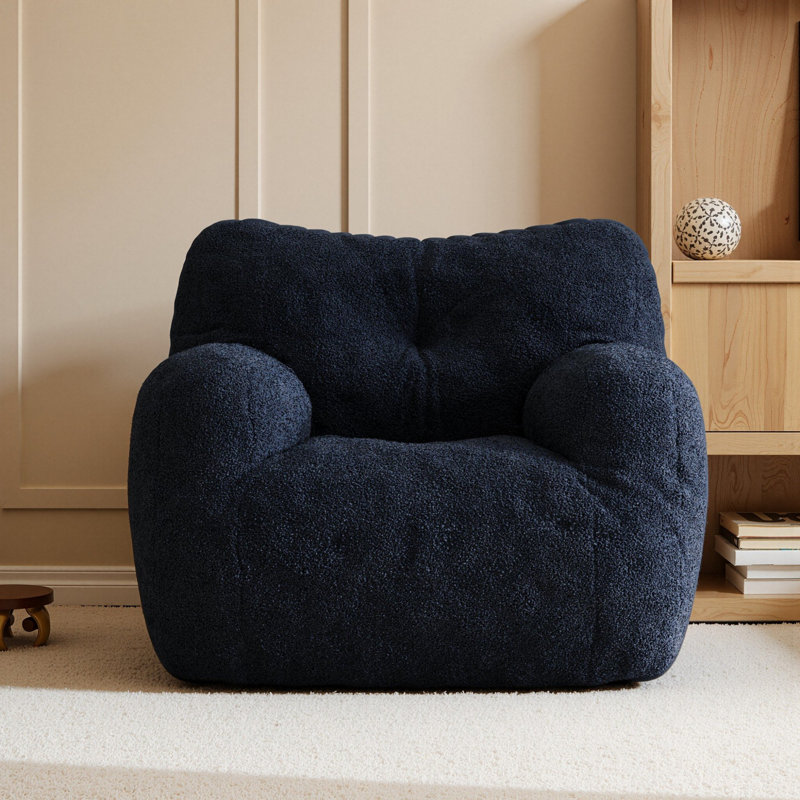 Fauteuil à billes Compression, Ourson bleu foncé