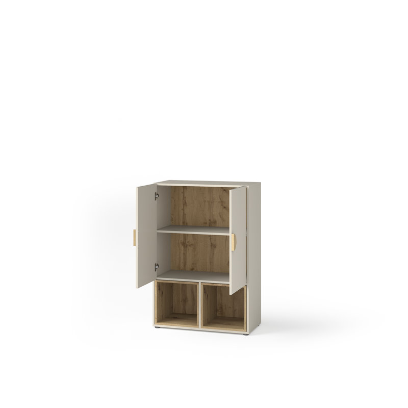 80.1cm W Chest of Drawers, Avocado Colour/Artisan Oak