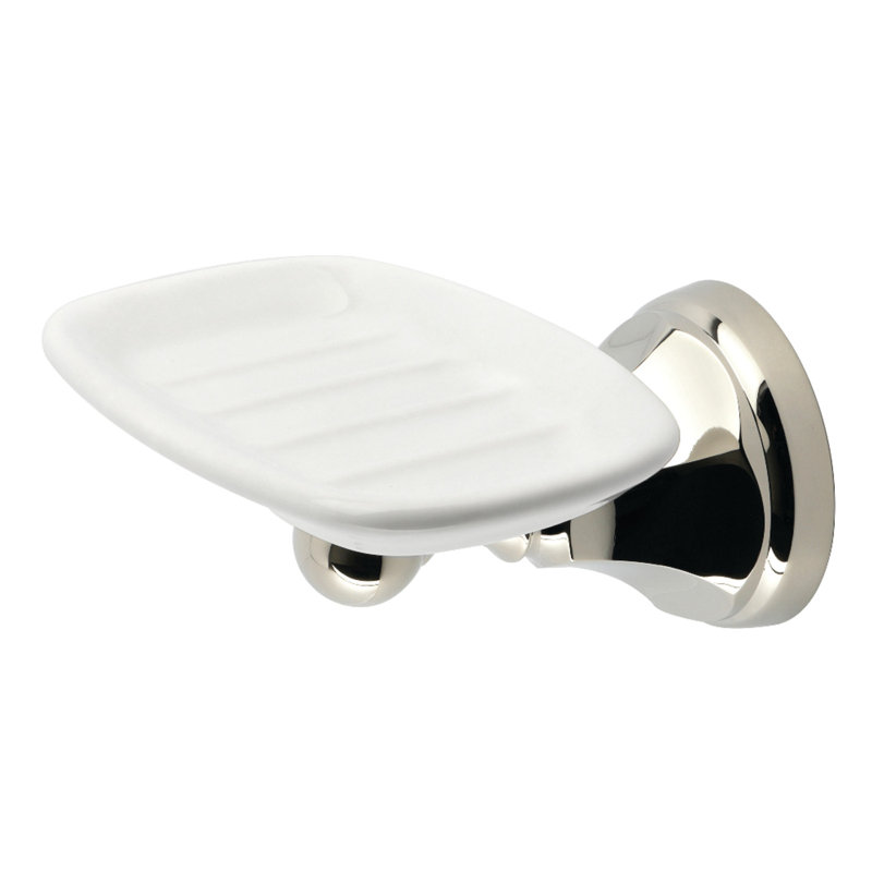 Kingston Brass Metropolitan Wall Mount Soap Dish Holder, Brushed Nickel