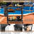 Rolling Grill Cart 3-Shelf BBQ Cart With Hooks And Side Handle