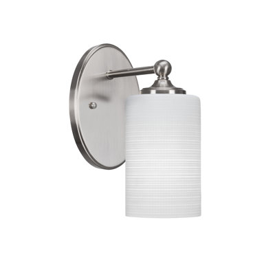 Applique murale Capri avec verre matriciel blanc 4 po