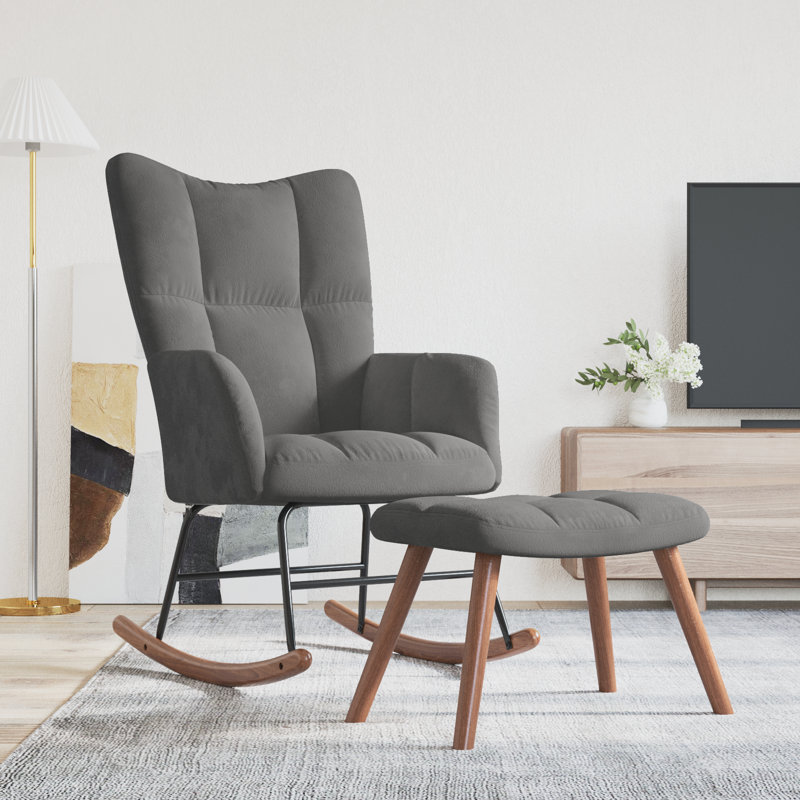 Chaise berçante, Gris foncé