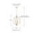 Ophelia 3 - Light Dimmable Geometric Chandelier
