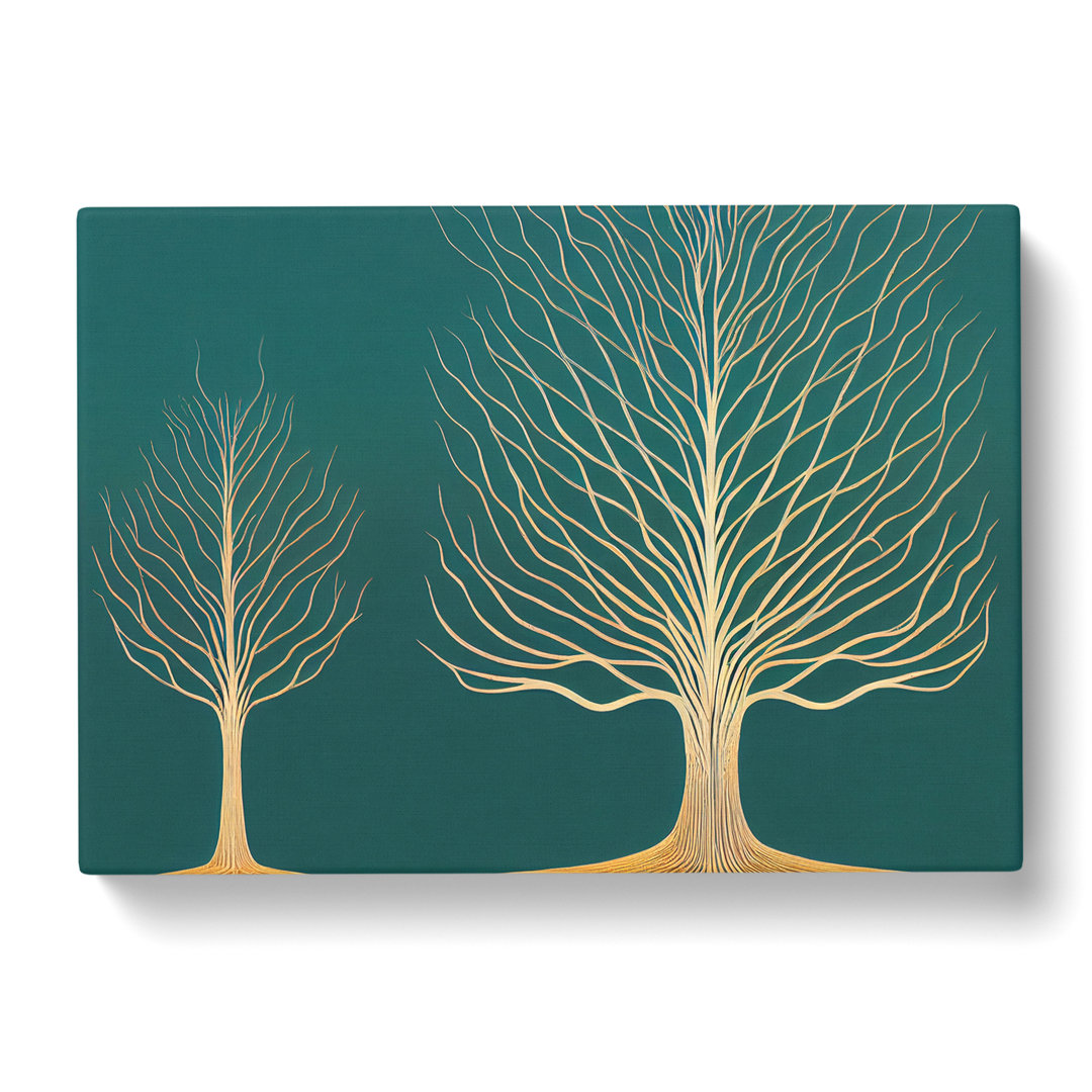 XXX-H1022-WF-4880X Iconic Trees - Wrapped Canvas Print