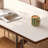 White rectangle sintered stone dining table-424833881