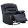 Emryn 38" Wide Breathable Leather Manual Recliner with Overstuffed Arm and Back