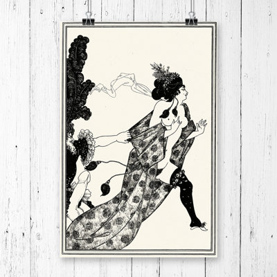 Aubrey Beardsley Nude Lady - Wall Art