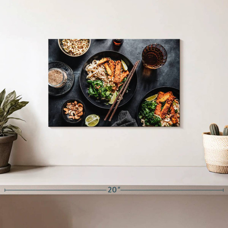Asian Vegan Noodles, 8" H x 12" W