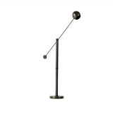 50'' Dark Antique Brass Task Floor Lamp