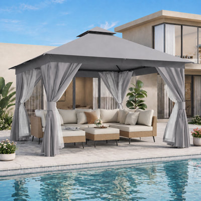 Pavillon de jardin en acier
