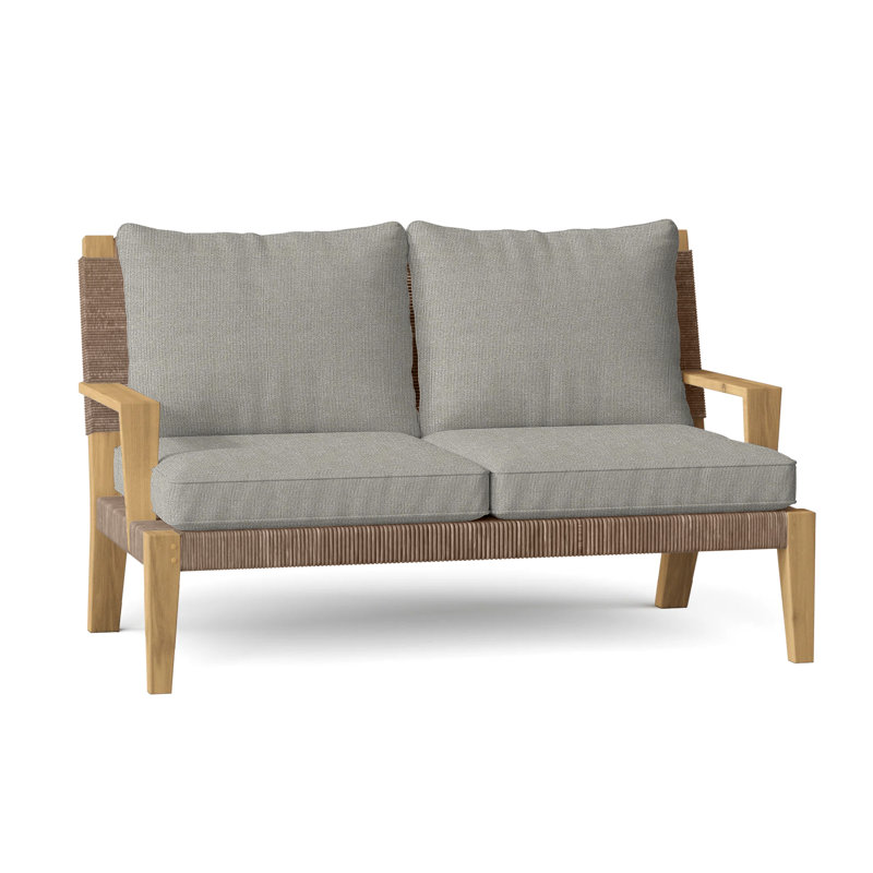 Hadley Outdoor 2 - Seat Loveseat, Sharkskin, Hadley Hemp