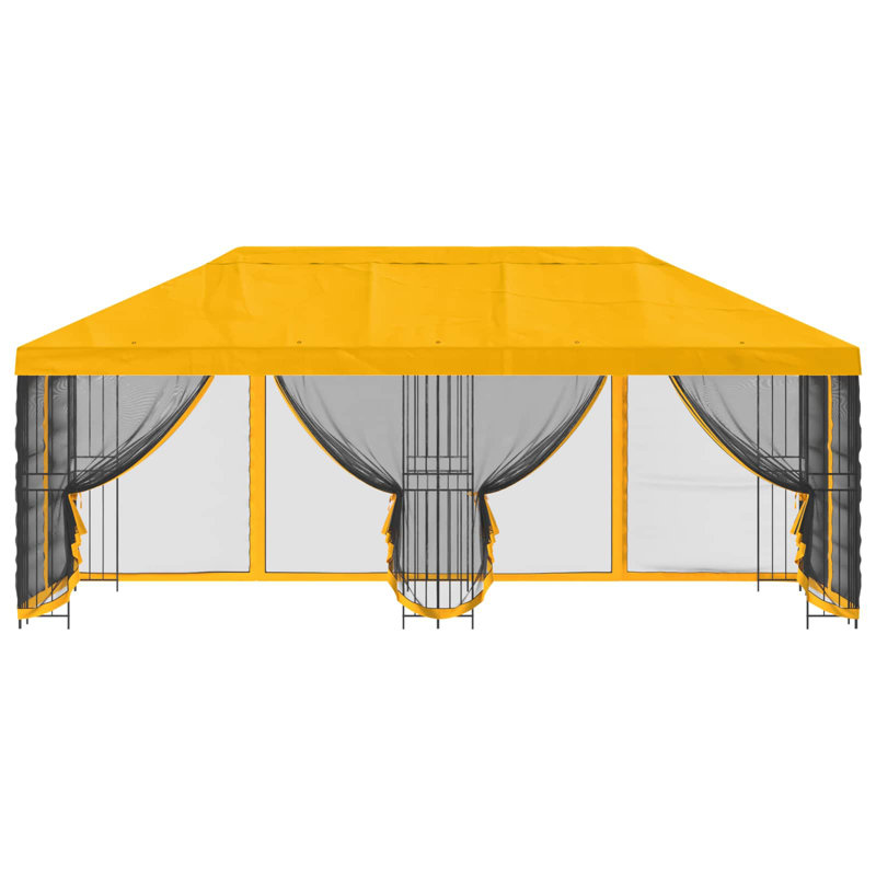 Vidaxl Gazebo Polyester And Steel, Yellow