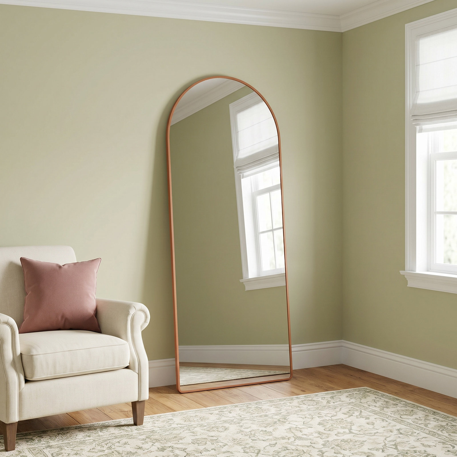 Strophe 30" Pine Mirror