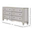 Commode double 6 tiroirs Karmele