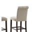 Tabouret à hauteur de comptoir en bois massif Leviton, ensemble de 2-998566287-998566281-998566280