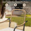 Chaise de patio pivotante avec coussin