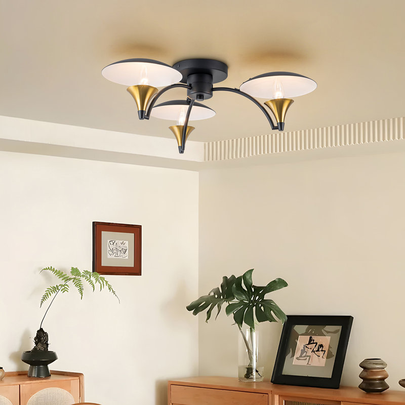 Plafonnier semi-encastré 3 lumières