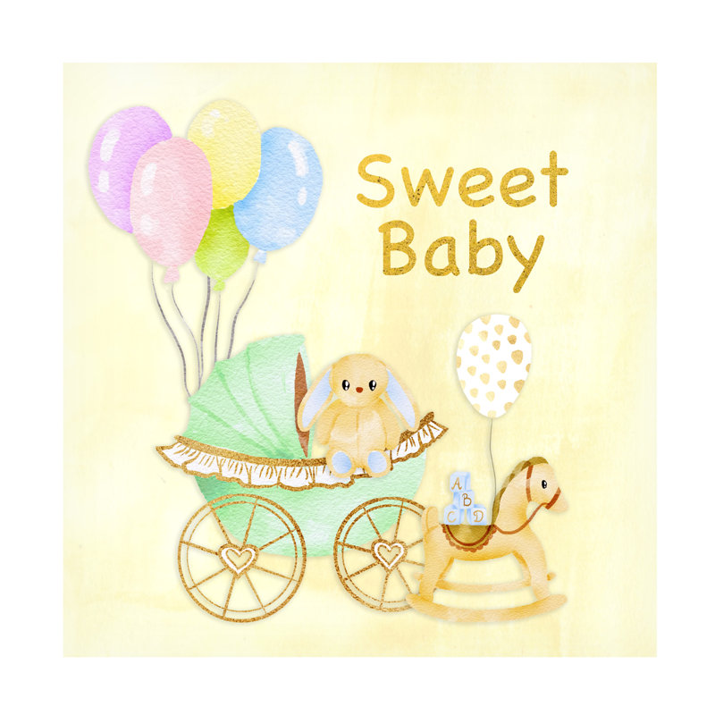 «Sweet Baby on Canvas» par Jean Plout, H 35 po x l 35 po x P 2 po