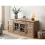Solid Wood Sideboard Cabinet TV Console Honey Pine Wood
