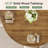 47" Solid Wood Dining Table for 4-6, Farmhouse Round Kitchen Table with Crossed Base