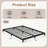 LowBed Frame - Heavy Duty Metal -Bed Frame In Matte Heavy Duty With Steel Slats, Easy Assembly, Noise-Free, Non-Slip, No Box Spring Needed-554143272