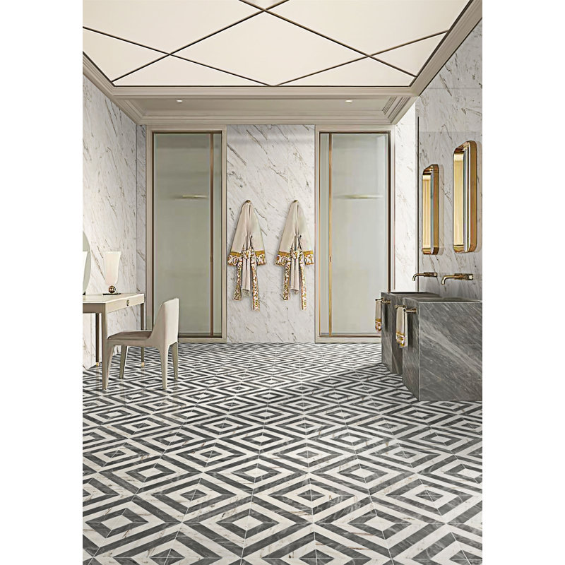 Polished Marble Tile,1 box 8 pcs