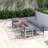 Ensemble de canapé modulaire d'extérieur en aluminium 5 pièces Shore-23592943