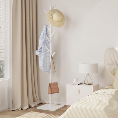 Freestanding Coat Hanger with 8 Hooks
