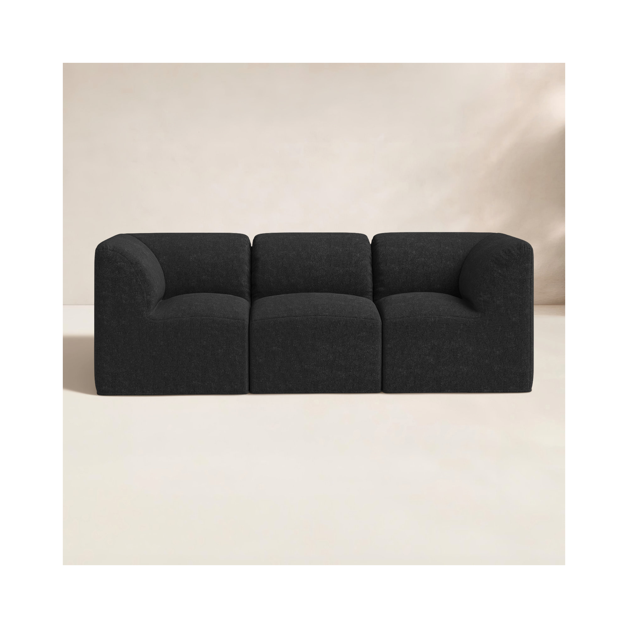 Praia 96" Sunbrella Outdoor Sofa, Canvas Black Sunbrella® Canvas