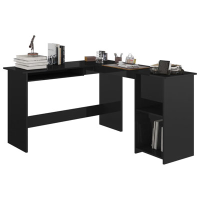 Corner Desk L-Shaped Computer Desk Home Office Desk Engineered Wood by Ebern Designs