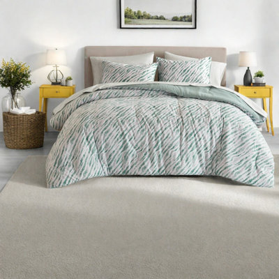 Striped and Abstract Comforter Set