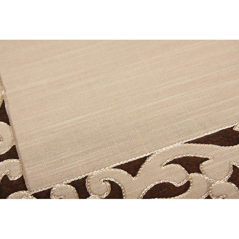 Burnard Polyester Embroidered Rectangle Placemat