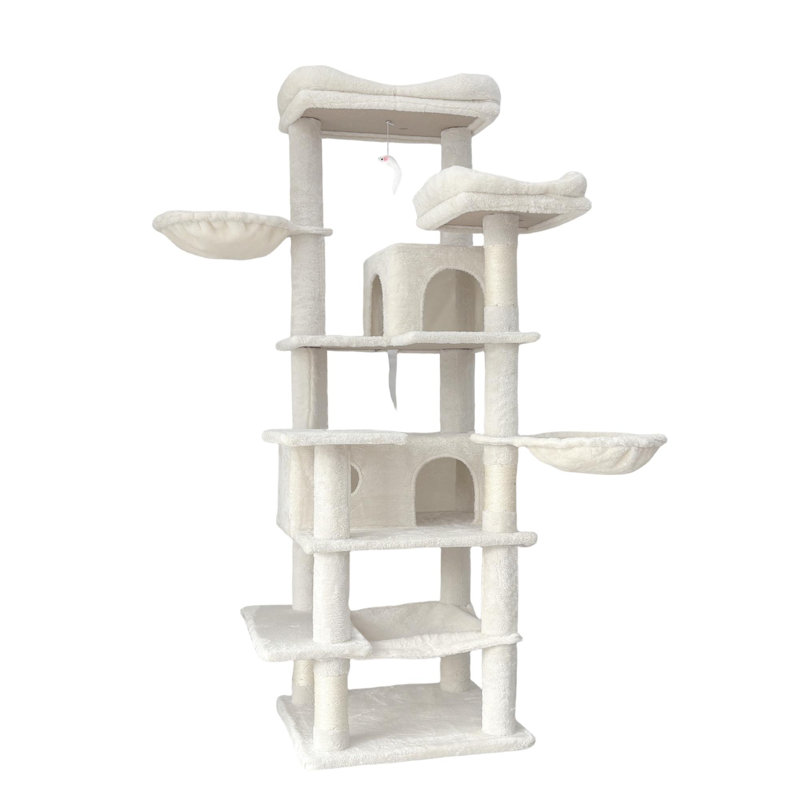 Arbre à chat 68 po, Beige