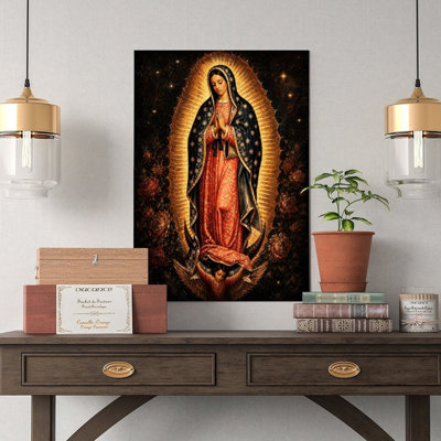 Canvas Wall Art Our Lady Of Guadalupe Religious Art Print Vintage Poster Print Home Decor