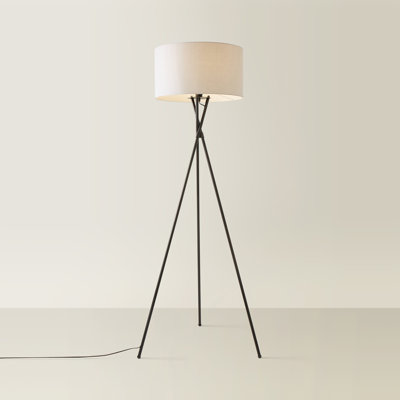 Misner 155cm Camden Tripod Floor Lamp with Large Reni Shade