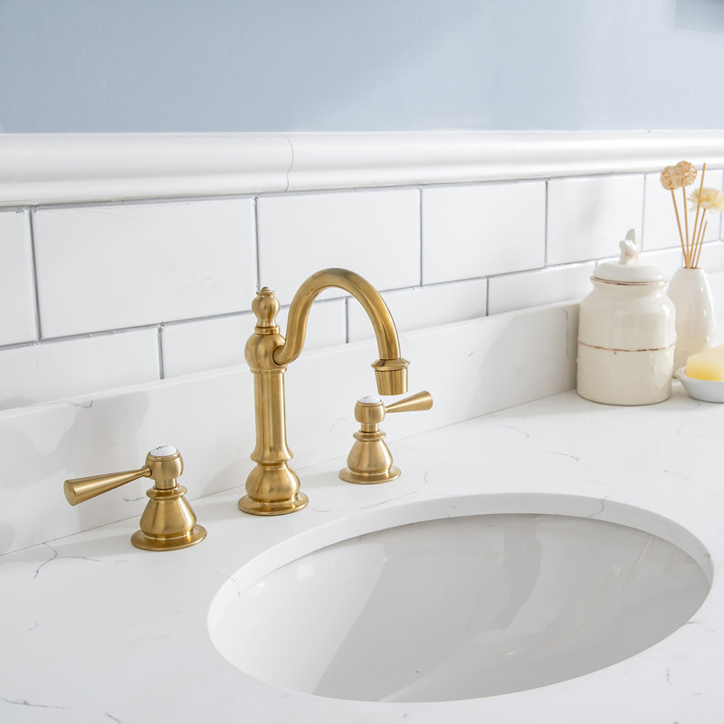 Palace 72'' W Double Vanity, Cashmere Gray, Satin Brass