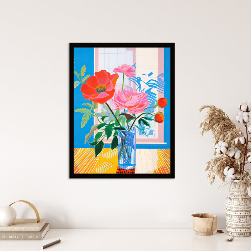 Formidable Florals Acrylic Wildflowers In Vase - Single Picture Frame Print